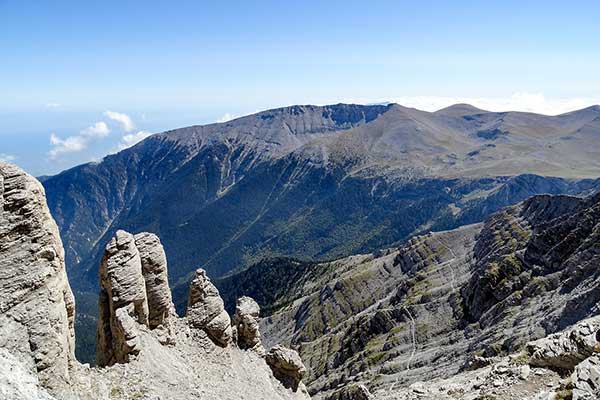 Панорама и странни скални форми, Митикас, Олимп